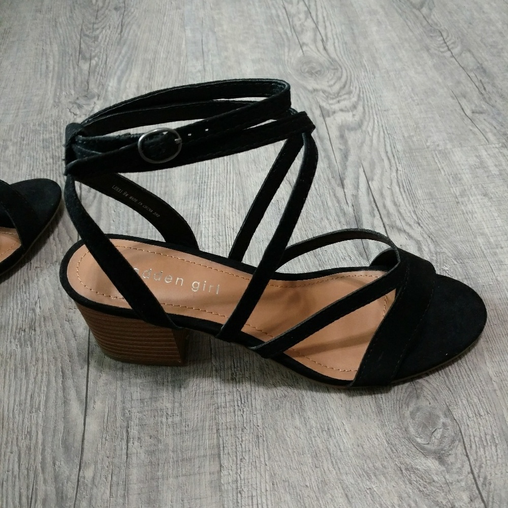 NIB Madden Girl Leexi Sandals - black size 8 - Picture 4 of 8